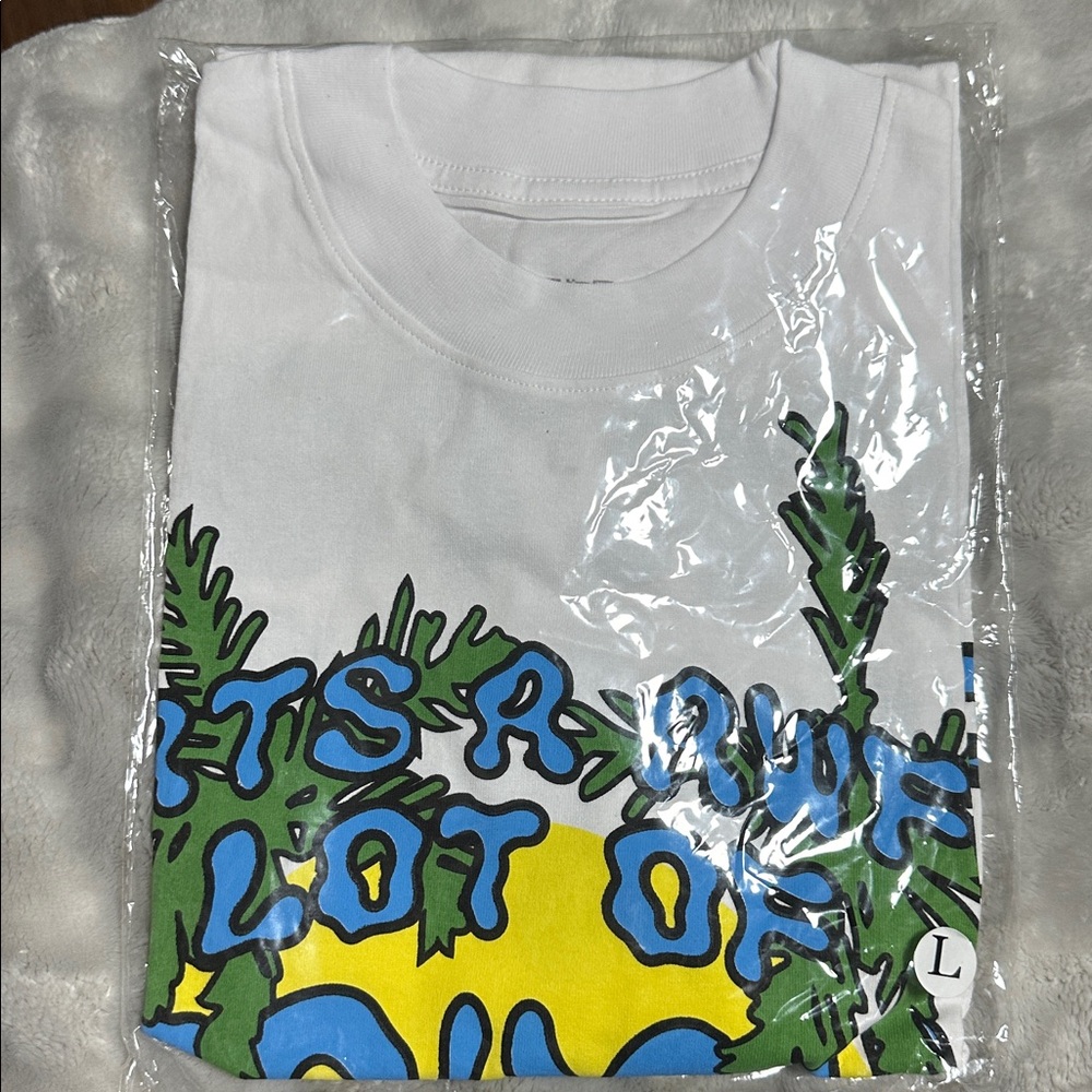 Awful Lot Of Cough Syrup Graphic Tee White L NWT - Picture 4 of 5